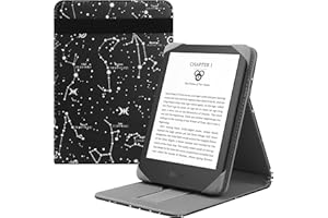 HoYiXi Custodia universale per 6'' PocketBook/Tolino/Sony E-Book Reader Nuovo Kindle 2022 & 2019/Kobo Clara HD/Kobo Clara 2E/Kobo Nia/PocketBook Basic 4/Touch Lux 5 Cover con supporto, Costellazione