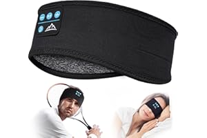 HANPURE Bandeau Bluetooth Cadeau Homme Femme: Cadeau Homme Original Bandeau Écouteur de Musique Masque de Nuit, Idee Cadeau Femme Bandeau Bluetooth Dormir Masque Yeux, Cadeau Noel Bandeau Masque de Sommeil