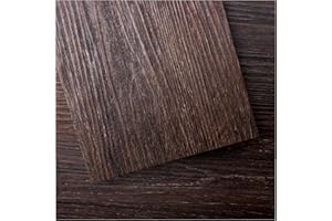 Art3d Lot de 36 carreaux de sol adhésifs et imperméables en vinyle d'aspect bois, autocollants et imperméables pour chambre à coucher, salon, cuisine, camping-car -Brun,5㎡