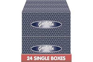 Gentille Facial Tissues – 24-Pack | Soft 3-Ply Tissues | Ultra-Plush, Premium Strength | Made in UK (Regular)