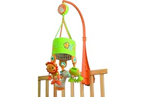 JanÈ Carrillon Musical con Animali di Peluche, per Culla, Universale