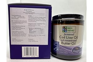 OCEANS ALIVE Green Pasture - Olio di fegato di merluzzo fermentato e olio concentrato di burro | 180 ml (cannella)