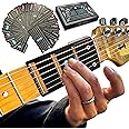 Deluxe Edition with Case Learn Guitar in Minutes Card Chords (Fits All Guitars) GUITAR CHORDS allow you to PLAY the ACOUSTIC or ELECTRIC Guitar while the CARD is on the FRETBOARD Guitar Starter Kit