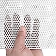 Perforated Sheet Stainless Steel Perforated Metal Sheet 11.8" x 11.8" Stainless Steel Preforated Sheet, 0.12" Hole