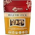 BIRJU MAHAVIR Mulethi Yastimadhu Licorica Sticks, Natural, Mulethi 200 gram (BMKB-103)