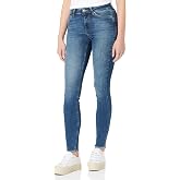 ONLY Damen Skinny Jeans – Mittelwaist, Slim Fit, Bequeme Alltagsjeans Aus Denim