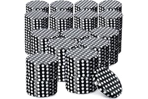 KADAX Tapas de tarro de 66 mm de diámetro, tapas de metal seguras con cuatro hilos, repuesto de sellos de tarro, cierre giratorio para encurtir, conservar, guisantes negros, juego de 200 unidades