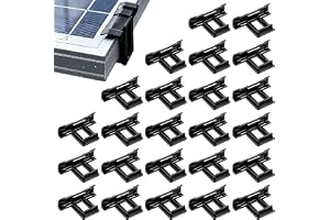 NOPVUFA 24 stycken solpaneler, vattendräneringsklämmor 30 mm, plast PV-moduler, vattendräneringsklämma, solmodul, dränering o