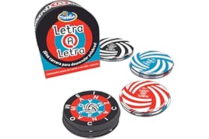 RAVENSBURGER Think Fun - Letra a Letra, Juego de Cartas, Rompecabezas Educativo para Niños a partir de los 10 años