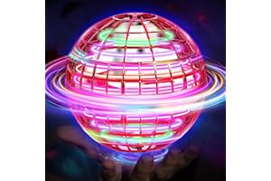 PEKOIU Fliegender Ball, Hover Flying Ball Fliegensphere Magic Schwebender Afara Fly Orb Flugball, Hoverball Spinner Mini Drohne Dekompressionsflugzeug für Kinder, Geschenke Für Jungen Mädchen Indoor Outdoor