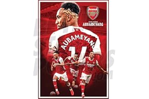 Be The Star Posters Arsenal FC 2020/21 Pierre-Emerick Aubameyang Poster de football A2 – Produit sous licence officielle – Disponible en tailles A3 et A2 (A2)