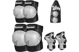 TLARDER Kids/Youth/Child/Children Knee Pads, Elbow Pads Wrist Guards, Adjustable Protective Gear Set for Exercising Rollerblade Roller Skates Cycling BMX Skateboard Skatings Scooter Riding