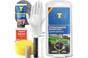 ATG® Kit de réparation plastique et pare-chocs | Effaceur de rayures I Kit d'entretien automobile I Préparation automobile de qualité professionnelle