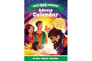 God’s Big Promises Advent Calendar and Family Devotions (Christian Advent Calendar with 25 devotions will help children ages 2-7 look forward to Christmas): 25 Door Advent Calendar