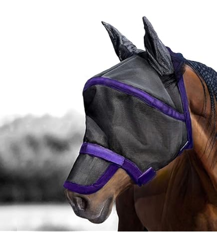 Masque Anti-mouches Pour Cheval Harrison Howard - Gris