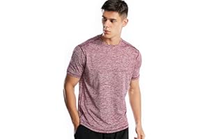 ZENGJO Sports T Shirt Men, Quick Dry Gym T Shirts Mens Running Top Short Sleeve