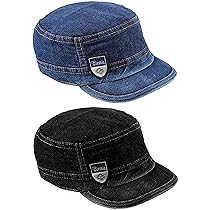 Buy X-LENT Denim Cap Army Military Distressed Baseball Flat Top