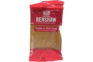 Renshaw - Fondant Teddy Bear 250g, Pâte à Sucre Prêt à l'Emploi, Optimal pour Recouvrir et Décorer Gâteaux, Cupcakes et Biscuits, Ours en Peluche, 250 g