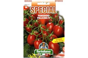 L'ORTOLANO Sementi di ortaggi ibride e selezioni speciali ad uso amatoriale in buste termosaldate (80 varietà) (POMODORO POLLICINO F1)