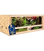 ITA Houten Terrarium 100x40x40 cm met Frontventilatie & Ingebouwde Hygrometer - Houten terrarium van OSB-3 platen - Voor reptielen, slangen, amfibieën - EU Product, FSC gecertificeerd ITA Houten Terrarium 100x40x40 cm met Frontventilatie & Ingebouwde Hygrometer - Houten terrarium van OSB-3 platen - Voor reptielen, slangen, amfibieën - EU Product, FSC gecertificeerd