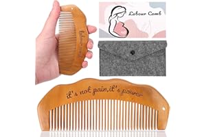 GADITIEK Birthing Comb for Labour,Wooden Birth Comb,Labour Essentials,Postpartum Essentials,Acupressure Tool for Anxiety Relief, Natural Pain Relief, Stress Relief for Pregnant Women