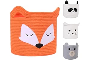 ACOHSY Panier Rangement Coffre a Jouet,30x30x30 Rangement Chambre Enfant,Peut être Utilisé Comme Panier Rangement Bébé,Panier Rangement Jouet,Panier Linge Enfant,Panier Kallax.