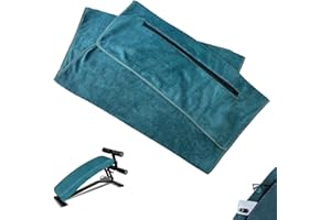 EVDZNA Serviette de Sport, 120 x 50 cm Serviette de Fitness, Serviette de Sport à Séchage Rapide, Serviette de Fitness avec Poche Zippée, Unisexe, pour Le Fitness, L'entraînement et Le Sport, Bleu