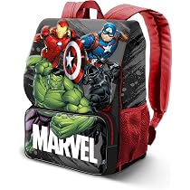 Astuccio Avengers Per Bambini: Set Cancelleria 3 Scomparti Con Pennarelli, Matite, Righello, Forbici – Regalo Scuola Supereroi