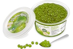 THE INSPIRE FOOD COMPANY INSPIRE FOOD Bubble Tea Popping Boba Manzana Verde 450 gramos | Prepara delicioso boba tea en casa | listo para usar sin necesidad de cocinar