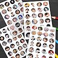 NS Trading bts Round Shape Cute Small Reusable Self-Adhesive Sticker s Set Of 4 Sheets ( 96 Reusable Self-Adhesive Sticker s ), Vinyl