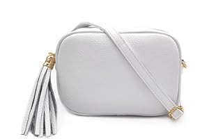 ELIOX Borsa Donna Vera Pelle Made In Italy Piccola Borsetta a Tracolla Elegante Moda Crossbody Bag Genuine Leather