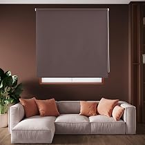 Tenda Oscurante Avvolgibile Su Misura - Bianco Rotto 120x175 Cm Per Finestre