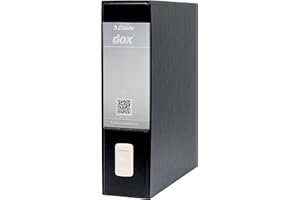 Rexel Esselte Dox 1 Raccoglitore a Leva Formato Commerciale D8, A4, Nero, 1 Pezzo