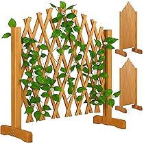 Treillis De Jardin Extensible 180 X 30 Cm – Support Pour Plantes Grimpantes En Bois Traité – Riveté, Couleur Marron, 4 Pièces Assorties - 9