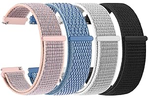 Amzpas Nylon Uhrenarmband 22mm 20mm 18mm Armband mit Schnellverschluss, Klettverschluss und Schnellverstellung Geflochtenes Uhrenarmbänder, Universelles Ersatzarmband für Smartwatch Traditionelle Uhr