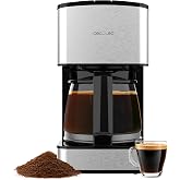 Cecotec 6 Cup Coffee 66 Drop Drip Coffee Maker, 0.8L Capacity, 800W | Programmable, Automatic Preparation at Desired Time, Ex