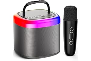 JYX Karaoke Professionale Completo, Altoparlante Karaoke Bluetooth Portatile met Microfoni e Luci Feste per Bambini e Adulti, Regali di Compleanno per Ragazze, Ragazzi e Feste in Famiglia a Casa