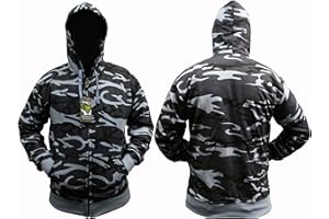 Dallaswear/Stormkloth Adults Camo Combat Zip Hoodies/Hooded Top - 8 Camo Colours to Choose from!