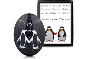 Rebundex Pinguin Geschenk Jahrestag Geschenk für Ihn Sie Partner Geschenke Pärchen Geschenke Hochzeitstag Geschenk Hochzeitsgeschenk Ornamente