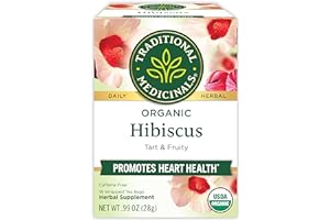 Traditional Medicinals Organic Hibiscus Tea, 16 torebek na herbatę