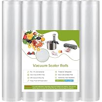 Rouleaux De Sacs Sous Vide Alimentaires - 3 Tailles (12,15,20cm X 300cm) - Compatibles Machines Sous Vide - Sans BPA