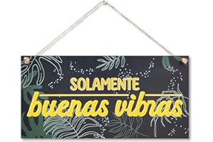 CARISPIBET Solamente adorno colgante de decoración para el hogar cartello decorativo habitación cucina oficina vintage 15 x 30 cm