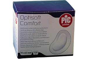 Pic Solution Ecouvillons Oculaires Stériles avec Bord Adhésif 100 Pièces 100 Unités