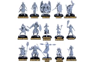FORGED TERRAIN Personaggi giocabili Fantasy 30mm Dungeons and Dragons Gioco in miniatura, Giochi da tavolo Creatura Bestia TTRPG Giochi di ruolo