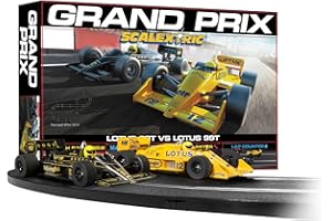 Scalextric Set di piste da corsa per bambini dai 5 anni in su, Grand Prix Speed Track degli anni '80, piste elettriche per ragazzi e ragazze dai 5 anni in su, piste da corsa con slot car, mini set da