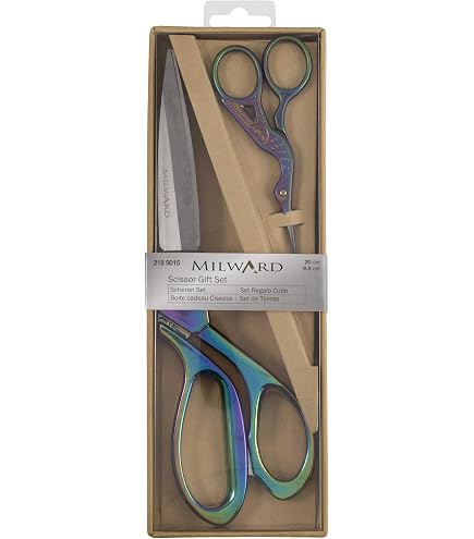 Milward forbici set regalo sartoria (20 cm) e ricamato (9,5 cm) oro