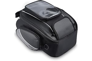 WILDKEN Sacoche de rangement magnétique pour réservoir de moto Oxford Noir pour Harley Davidson M noir