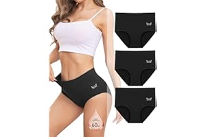 Rdiner Perioden UnterwäSche Damen 60ML, Starke StröMung Hohe SaugfäHigkeit MenstruationsunterwäSche MäDchen, PeriodenunterschwäSche Starke Blutung Für Frauen & MäDchen (3er Pack)