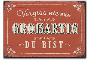 ‎LANOLU LANOLU Kühlschrankmagnete lustig- Vergiss nie wie großartig du bist - lustige Magnete mit Sprüchen und witzigen Motiven 8x5,5cm