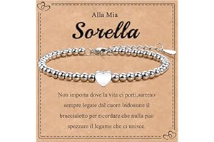 SUNSH 1/2/3 Bracciale per Sorelle/Migliore Amica Bracciale per Ragazze,Braccialetto Della Ragazza Miglioe Bff Regalo Delle Sorelle Regalo Di Compleanno Natale,Braccialetto Abbinato All'amore